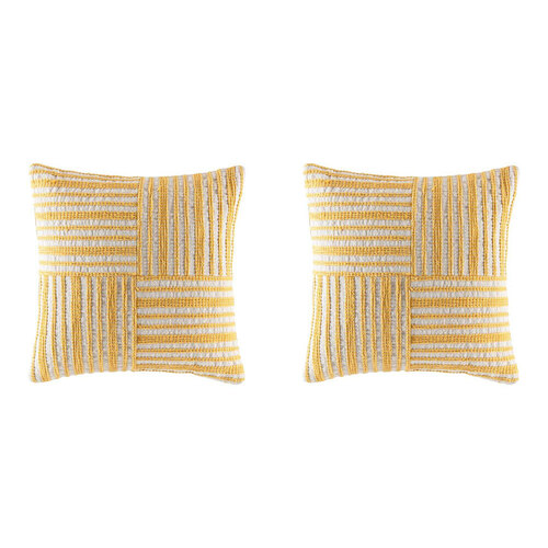 2PK Kas Australia Baden Filled Cushion Decor Square 50x50cm - Buttercup