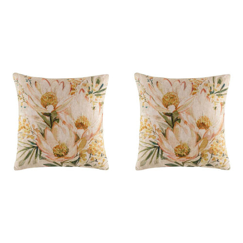 2PK Kas Australia Beechworth Filled Cushion Decor Square 50x50cm - Multi