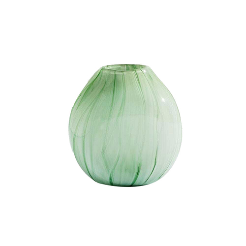 Ben David Malibu Flower Vase Round Mint Decorative Home Shelf Decor