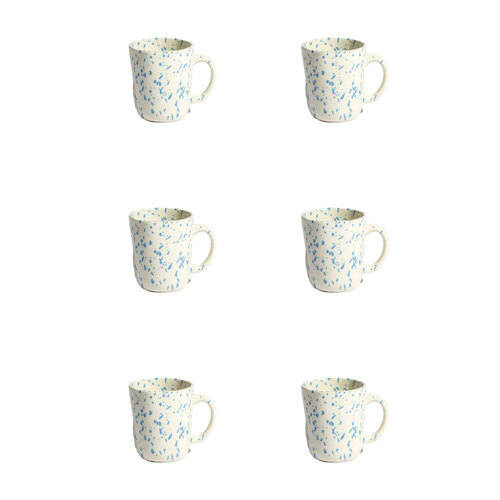 6PK Ben David Rage Stoneware Coffee Mug 400ml Drinkware - Blue