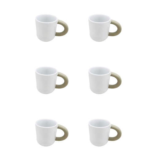 6PK Ben David Viva Stoneware Coffee Mug 300ml Drinkware - Two Tone