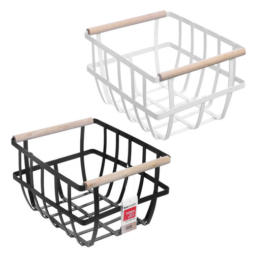 3PK Boxsweden Toska Metal Basket 25.5X22X16cm Assorted