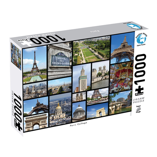 1000pc Puzzle Master Paris Collage Jigsaw Puzzle Kids 8y+