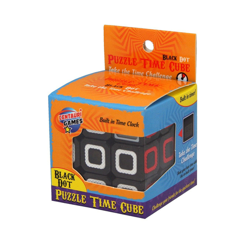 Centauri Games Cube Timer Puzzle Solving/Brain Teaser Toy Kids 5+ Black Dot