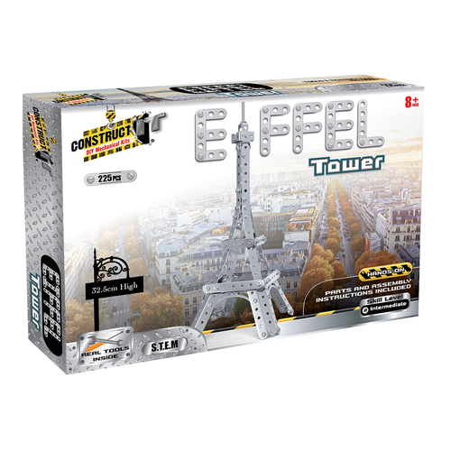 225pc Construct IT DIY Eiffel Tower Toy w/ Tools Kit Kids 8y+