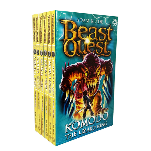 6pc Promotional Beast Quest Series 6 Book Collection Set 8-12Y+