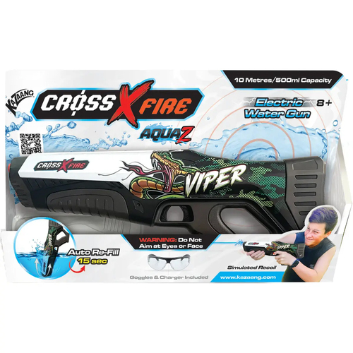 Kazaang CrossXFire AquaZ Electric Water Gun Kids Toy - Viper 8y+