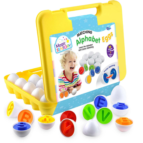 Magic Sensory Alphabet Eggs Kids/Toddler Educational Toy18m+