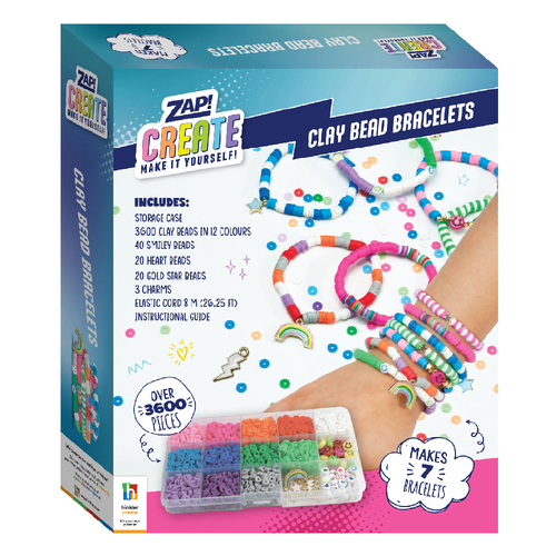 Zap! Extra Create Clay Bead Bracelets Craft Activity Kit 8y+