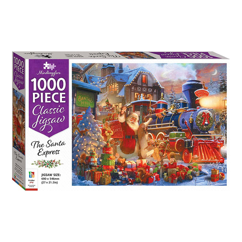 Mindbogglers Santa Express 1000-piece Christmas Jigsaw Puzzle 