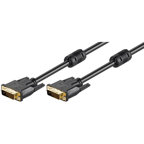 Goobay DVI-D Full HD Male Cable Dual Link Gold-Plated For PC/Projector 15m