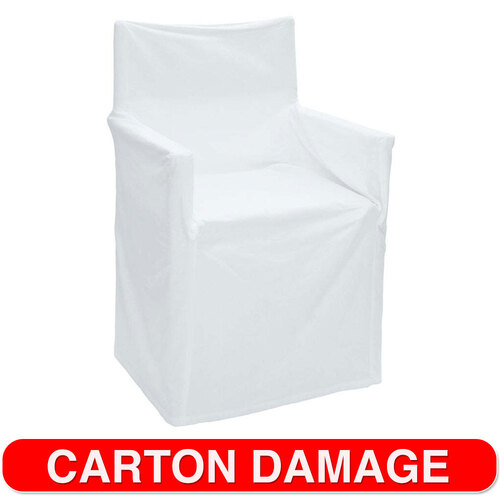 J.Elliot Outdoor Solid 54x12.7cm Director Chair Cover - White