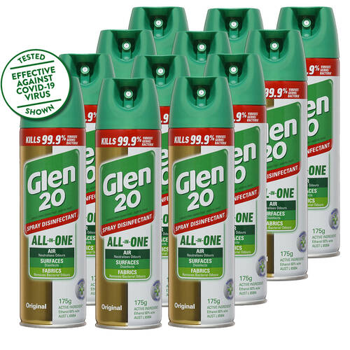 12PK Glen20 175g Disinfectant Spray Aero Original