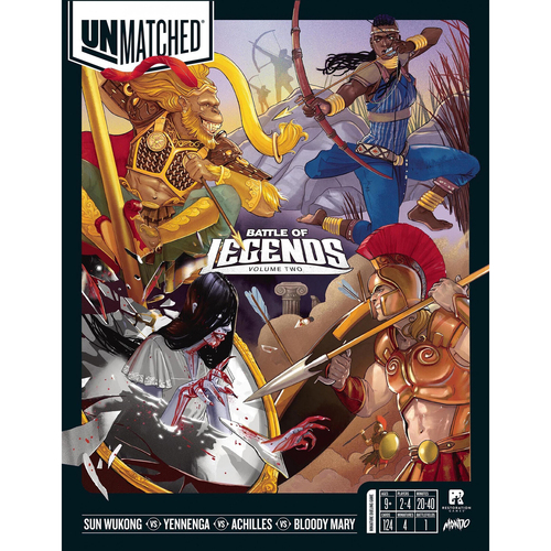 Iello Unmatched Battle of Legends Volume 2 Tabletop Party Board Game