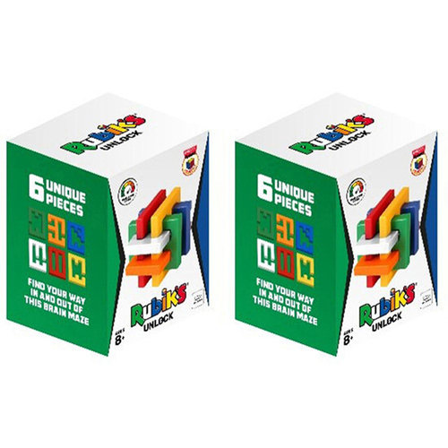 2PK Rubiks Unlock Box Package Brain Maze Kids Toy 8y+