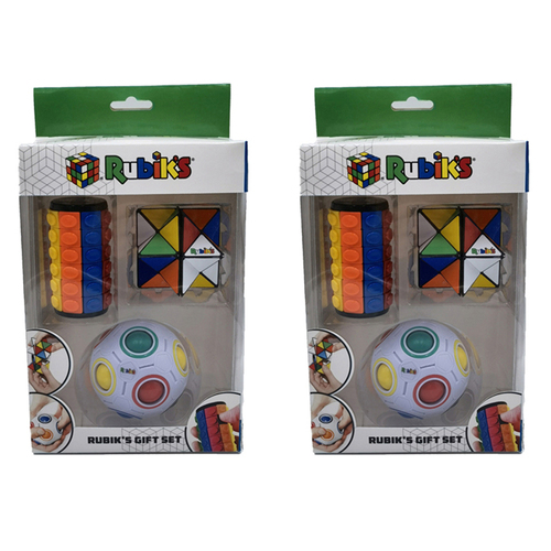 2PK Rubiks Gift Set Rainbow Ball/Magic Star/Tower Twister Educational Toy 4y+