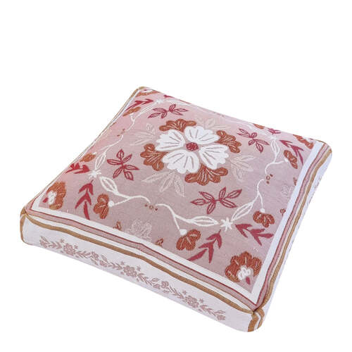 J.Elliot Home Marley Floor Cushion 65x65x12cm Bubblegum Multicolour