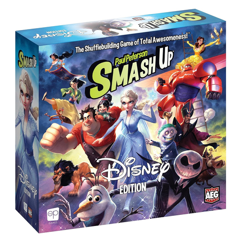 the Op Smash Up Disney Edition Tabletop Party Board Game