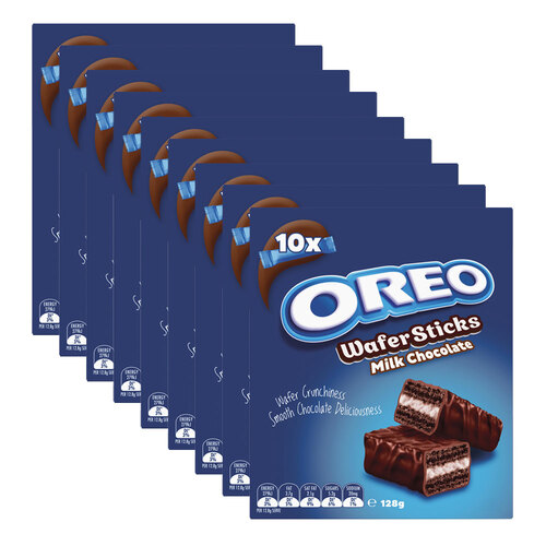 9pc Oreo Wafer Sticks Milk Chocolate 128g Biscuits