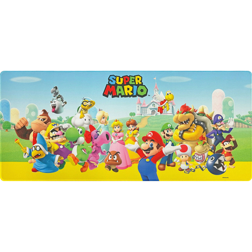 Super Mario Characters Gaming Desk/Mouse Mat Rectangle 80x35cm - Large