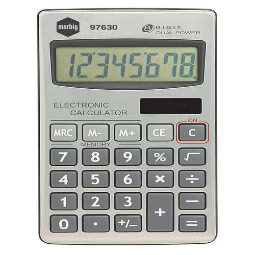 Marbig 8 Digit Calculator Handheld