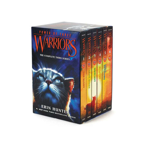 6pc Harper Collins Power Of Three Warriors Reading Book Box Set 8y+