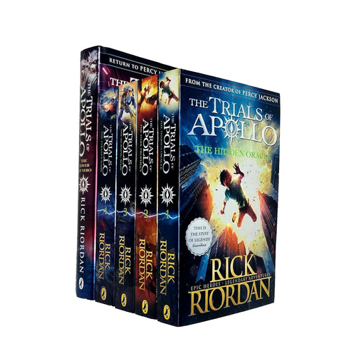 Promotional Rick Riordan Trials of Apollo Book Series 8y+