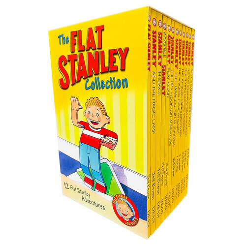 12pc Harper Collins Flat Stanley Kids Story Book Set 5y+