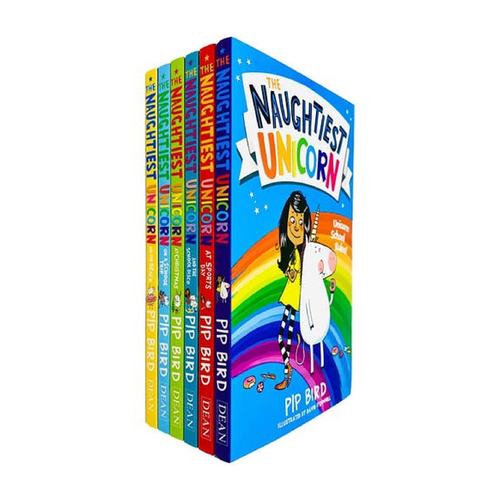 6pc Harper Collins Naughtiest Unicorn Kids Book Set 5y+