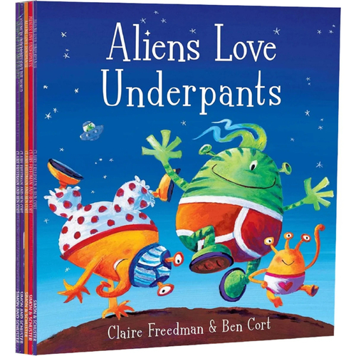 5pc Promotional Dinosaurs Love Underpants Children's Book Pack 0Y+