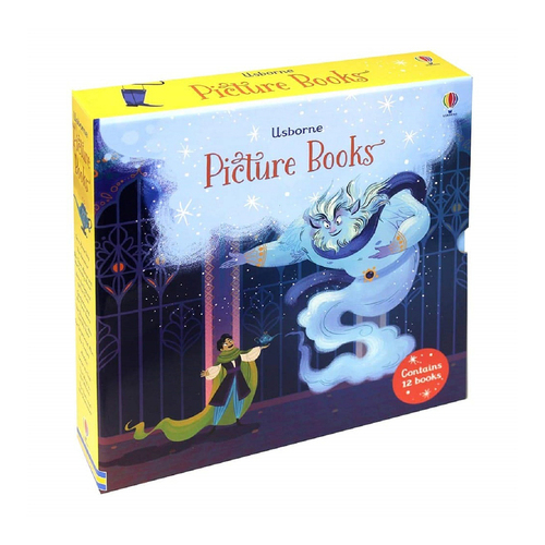 12pc Usborne Picture Books Box Kids Reading Collection Set 5y+