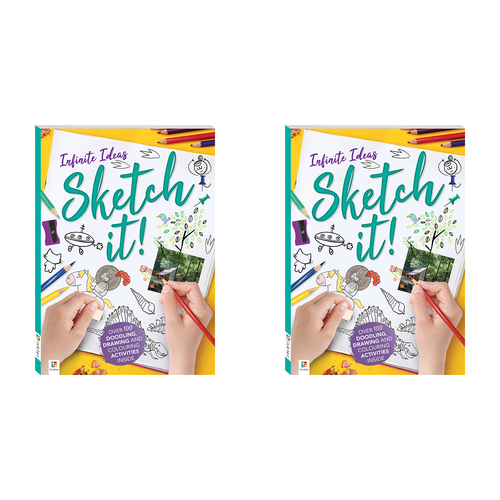 2x Wonderfull Infinite Ideas: Sketch It! Colouring And Drawing Book 5y+