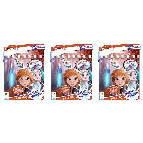 3x Inkredibles Frozen 2 Water Wonder Colouring Activity Kit 3y+