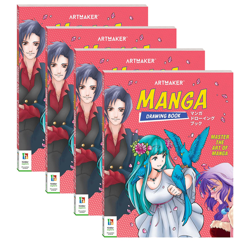 4x Art Maker Manga Drawing Book Art/Craft Activity Book 