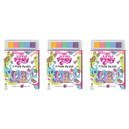 3x Kaleidoscope My Little Pony Finger Prints Kids Book 3y+