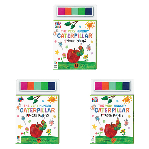 3PK Kaleidoscope The Very Hungry Caterpillar Finger Prints Pad Kids 3-6y