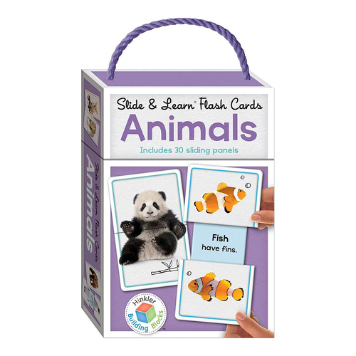 Building Blocks Slide & Learn Flashcards Animals Baby Educational Activity