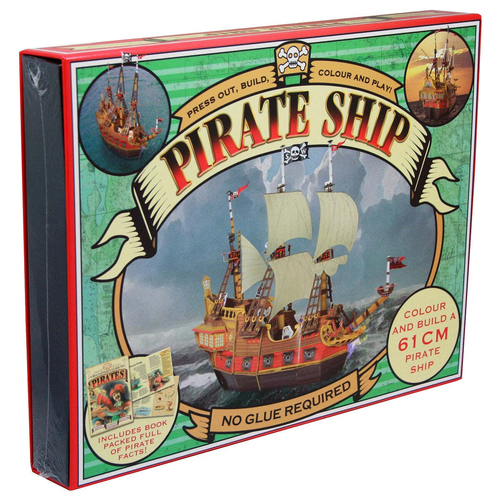 Imagine That Pirate Ship Press Out & Build Kids Craft Toys 8y+