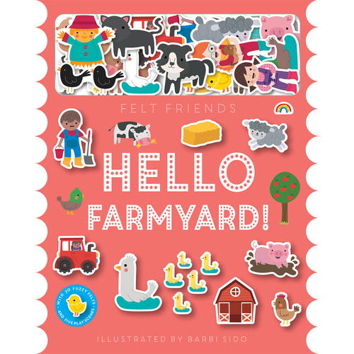 Really Decent Books Felt Friends - Hello Farm Kids 1y+