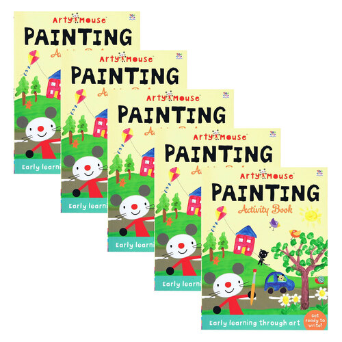 5PK Imagine That Arty Mouse Painting Kids Craft/Activity Book 3y+