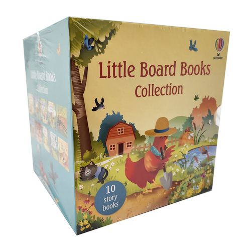 10pc Usborne Little Board Kids Reading Book Collection Set 3y+