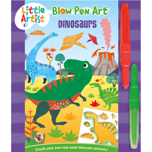 Laughing Lobster Little Artists Blow Pen Art Dinosaurs Kids Book 5y+