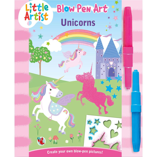 Laughing Lobster Little Artists Kids Blow Pen Art - Unicorns 5y+