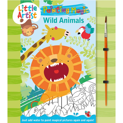 Laughing Lobster Little Artists Paint Magic Wild Animals Kids Book 5y+