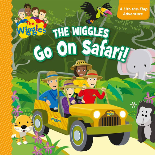 The Wiggles Go On Safari Lift-The-Flap Adventure Kids Book 0-3y