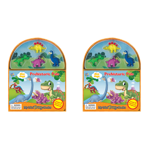 2PK Dinos Mini Busy Kids/Children Educational Book 3y+