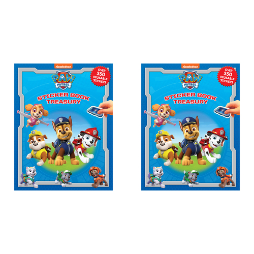 2PK  Paw Patrol Sticker Treasury Kids/Children Educational Book 3y+