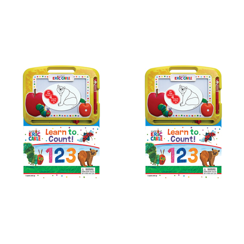 2PK Eric Carle Learning Series Kids Drawing Pad w/ Book 3y+