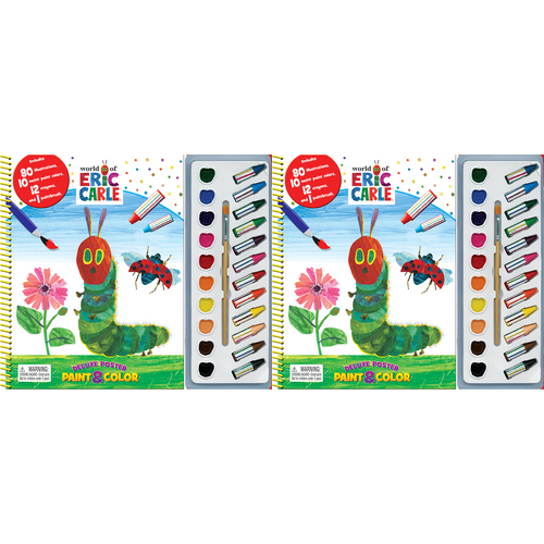 2PK Eric Carle Kids/Children Deluxe Poster Paint & Color 3y+