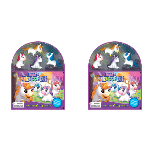 2PK Unicorns Mini Busy Kids/Children Educational Book 3y+